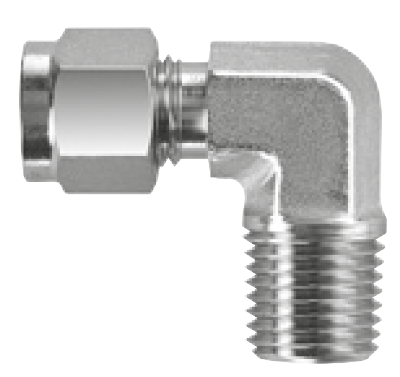 ALLFLOWS, Conector codo macho 316 SS, 5.000 PSI , OD x MNPT para tubing