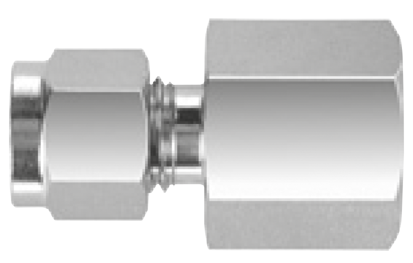 ALLFLOWS, Conector recto hembra 316 SS, 5000 PSI , OD x FNPT para tubing