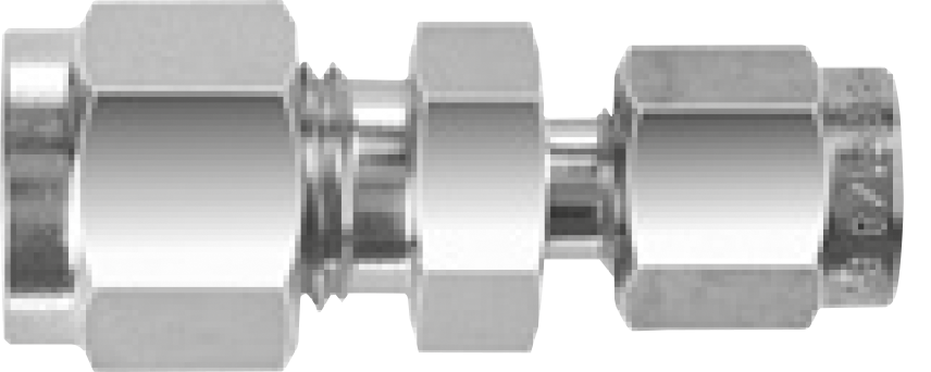 ALLFLOWS, Conector unión reducción 316 SS, 5000 PSI , OD x OD para tubing
