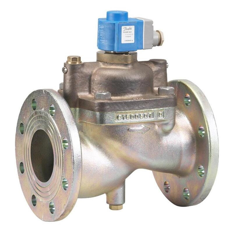 DANFOSS, Válvula solenoide bridada, servo operada, golpe de ariete amortiguado - Valveco