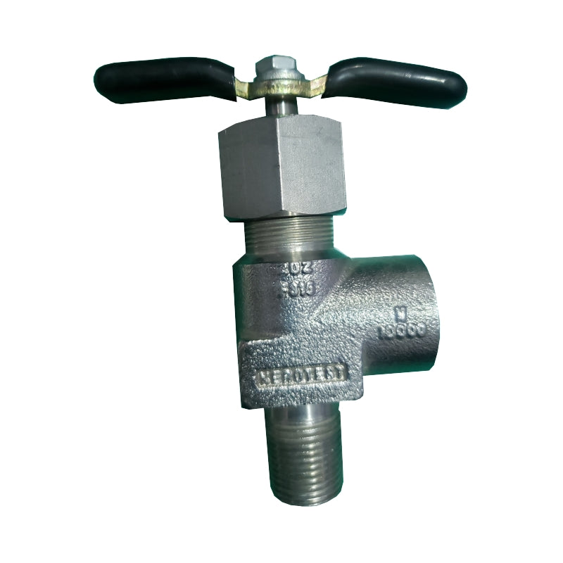 KEROTEST, Válvula de aguja Angular 1/2"MNPT/FNPT x 10.000 PSI - Valveco