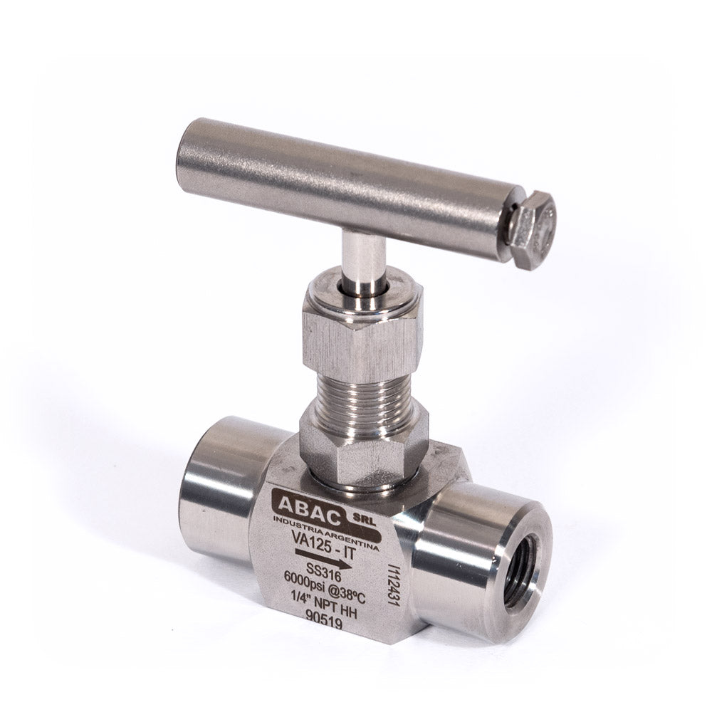 ABAC, Válvula Aguja de bloqueo SS 6000 PSI - Valveco