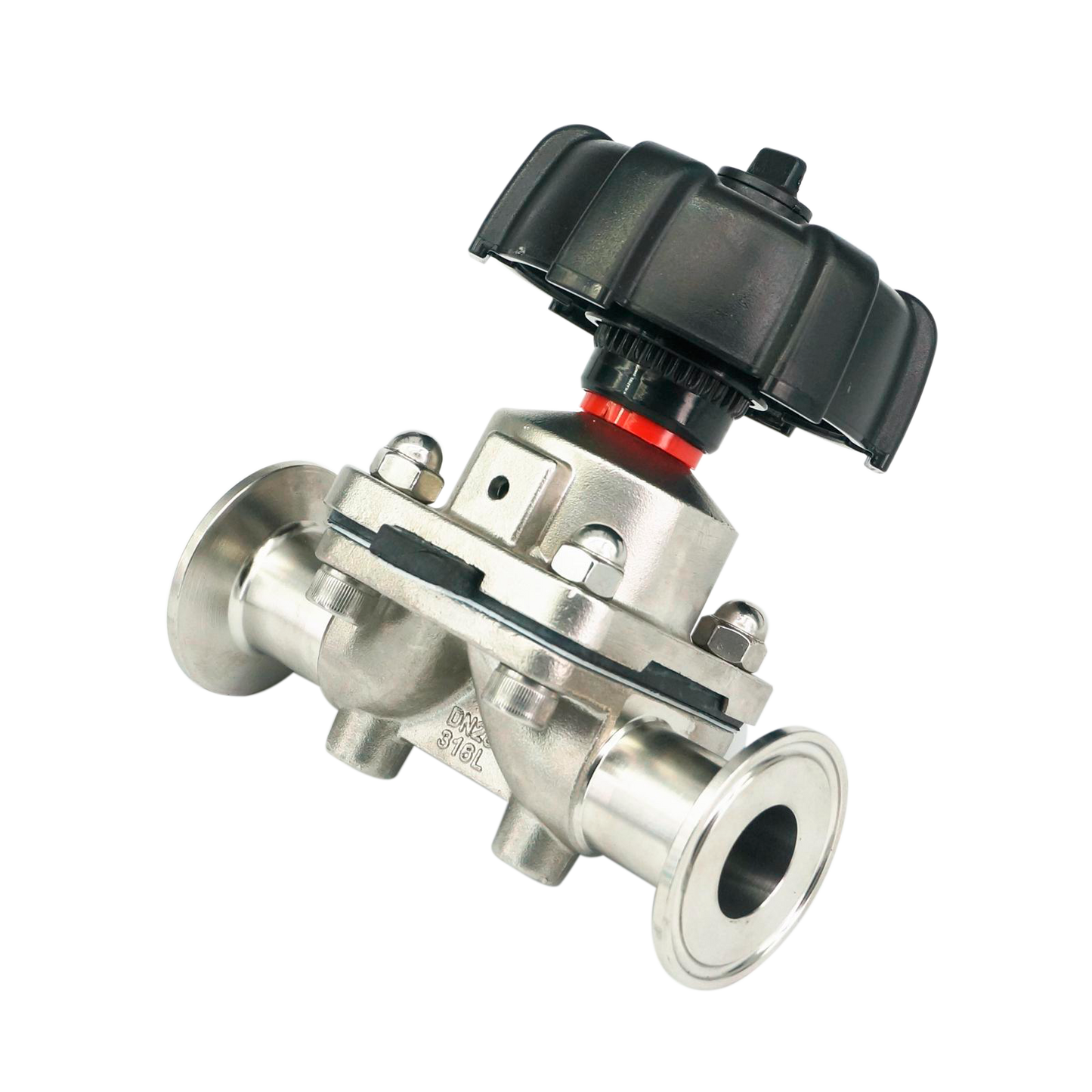 TUBINOX, Válvula de diafragma Inoxidable sanitaria Clamp